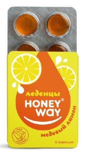 Изображение товара Леденцы HoneyWay Медовый лимон 18г Леденцы HoneyWay Медовый лимон 18г фотография