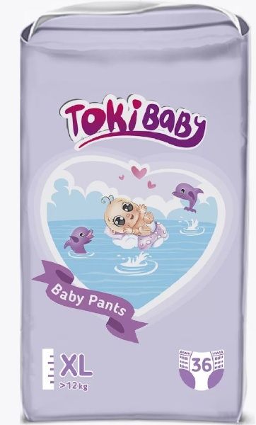 Изображение товара Подгузники-трусики TOKIBABY детские XL 36шт Подгузники-трусики TOKIBABY детские XL 36шт фотография
