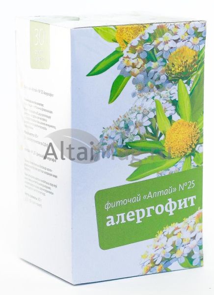 Изображение товара Фиточай «Алтай» Алергофит, №30 пак Фиточай «Алтай» Алергофит, №30 пак фотография