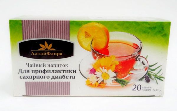 Изображение товара Чайный напиток АлтайФлора для профилактики сахарного диабета 20 пакетиков Чайный напиток АлтайФлора для профилактики сахарного диабета 20 пакетиков фотография
