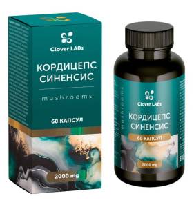 Экстракт кордицепса синерсис Clover Labs 60 капсул