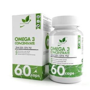 Омега-3 высокой концентрации Naturalsupp №60